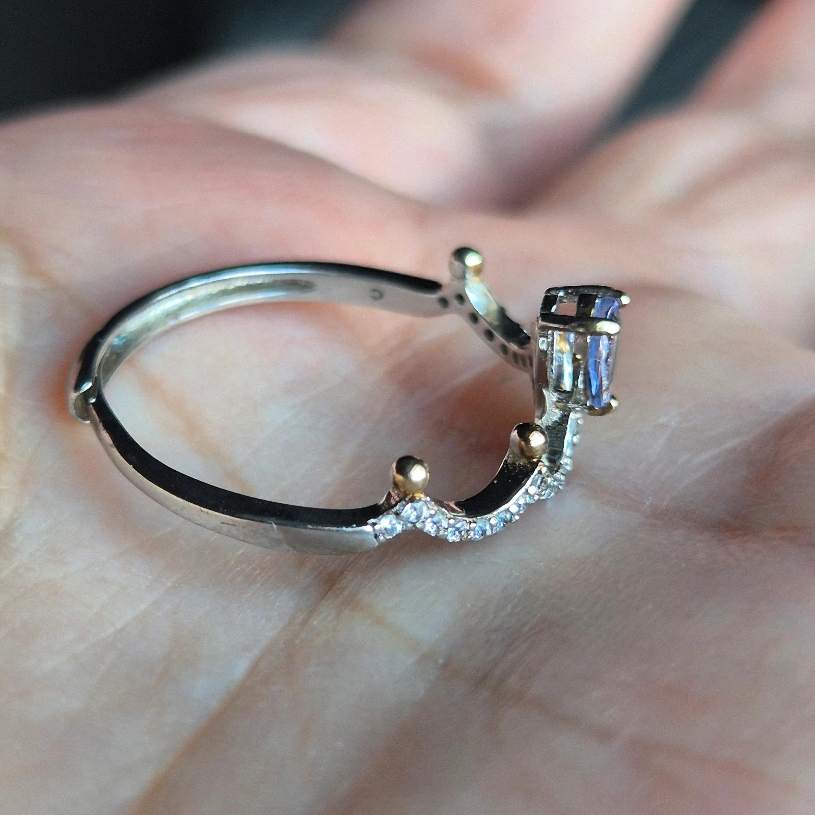 Natural Tanzanite S925 silver ring – photo 8